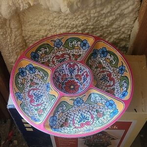 Colorful Ceramic Serving Bowl